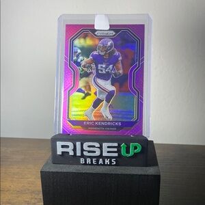 2020 Panini Prizm #223 Eric Kendricks Prizm Pink. Chrome Refractor.